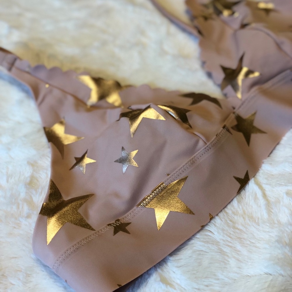 Metallic star bralette